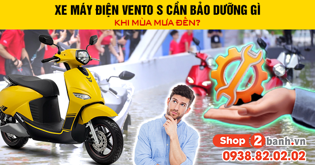 Xe máy điện vento s cần bảo dưỡng gì khi mùa mưa đến - 1