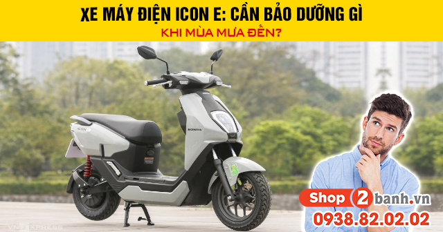 Xe máy điện icon e cần bảo dưỡng gì khi mùa mưa đến - 1