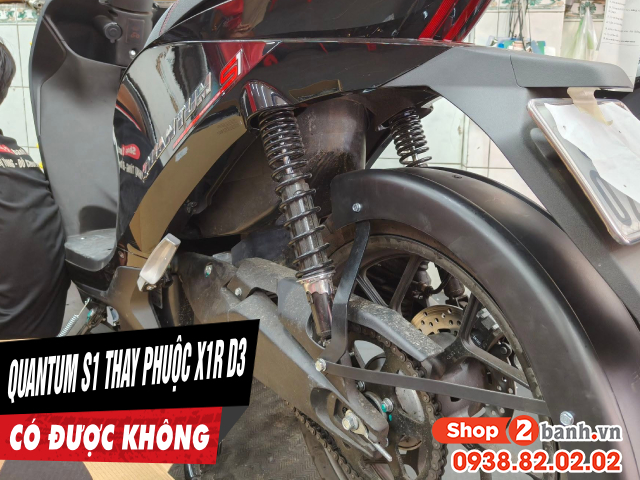 Xe điện quantum s1 thay phuộc x1r d3 380mm có được không - 1