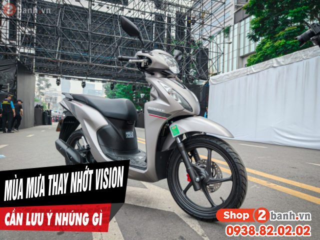 Thay nhớt cho xe vision vào mùa mưa cần lưu ý những gì - 1