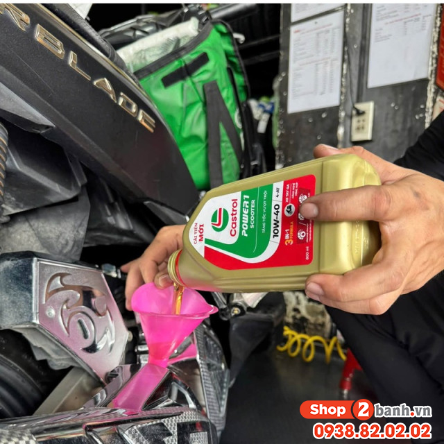 Nhớt castrol power 1 scooter 10w40 08l dành cho xe tay ga - 4