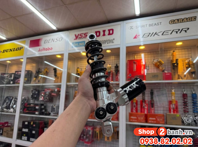 Phuộc sau xe vario 125 euro 4 cứng ít nhún phải làm sao - 5