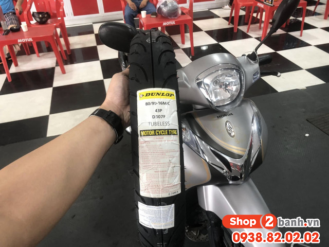 Vỏ dunlop d307 size 8090-16 - 1