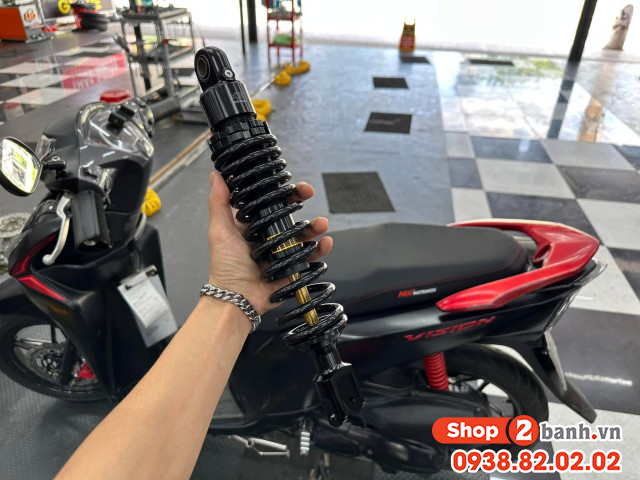 Phuộc sau xe vario 125 euro 4 cứng ít nhún phải làm sao - 3