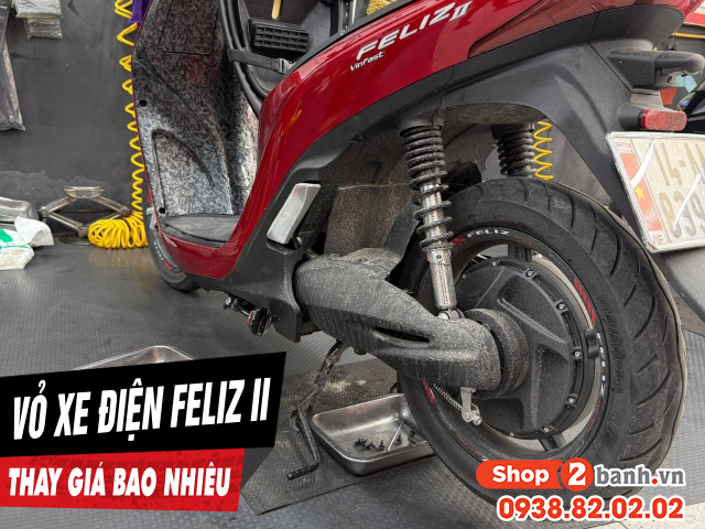 Vỏ xe điện feliz ii giá bao nhiêu thay ở đâu uy tín tphcm - 1