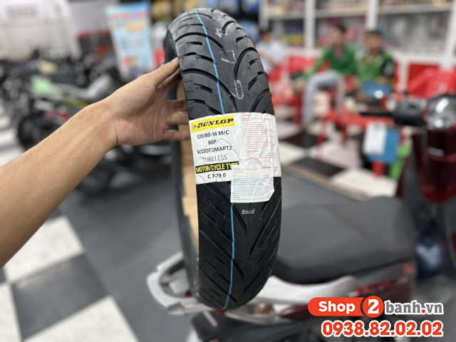 Vỏ dunlop 12080-16 scoot smart 2 - 1