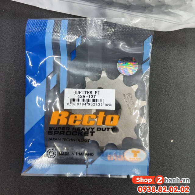 Nhông recto 13t cho datbike quantum jupiter fi chính hãng - 1