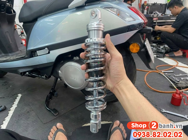 Xe điện honda uc3 thay phuộc rcb s2 crom 330mm có phù hợp không - 2
