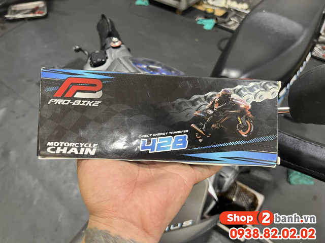 Bộ nhông sên dĩa pro-bike cho sirius 15t - 35t- sên 428s 108l sên tán đúc - 4