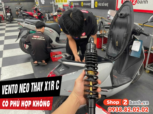 Xe điện vento neo thay phuộc x1r c 335mm có phù hợp không - 1
