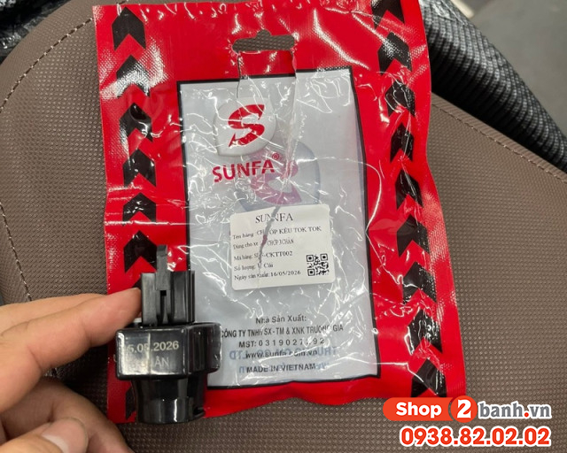 Cục chớp xinhan kêu tok tok sunfa 3 chân dành cho xe tay ga - 2