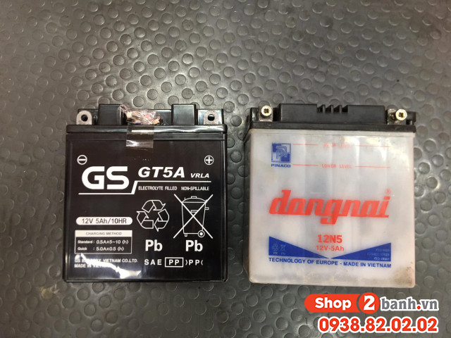 Bình ắc quy gs gt5a - 3