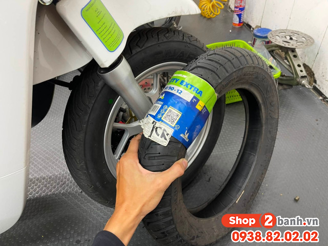 Xe điện datbike era e1 thay vỏ michelin city extra bám đường tốt không  - 2