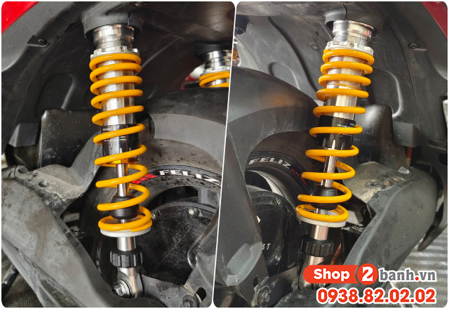 Xe điện feliz ii thay phuộc x1r s2 335mm có phù hợp không - 3