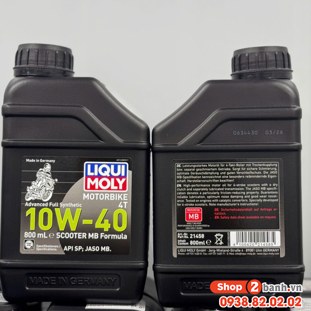 Nhớt liqui scooter formula 10w40 08l - 3