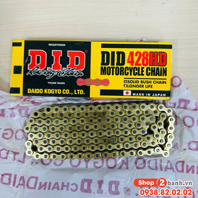 Sên vàng did 10 ly 428hd 130 mắc chính hãng - 3