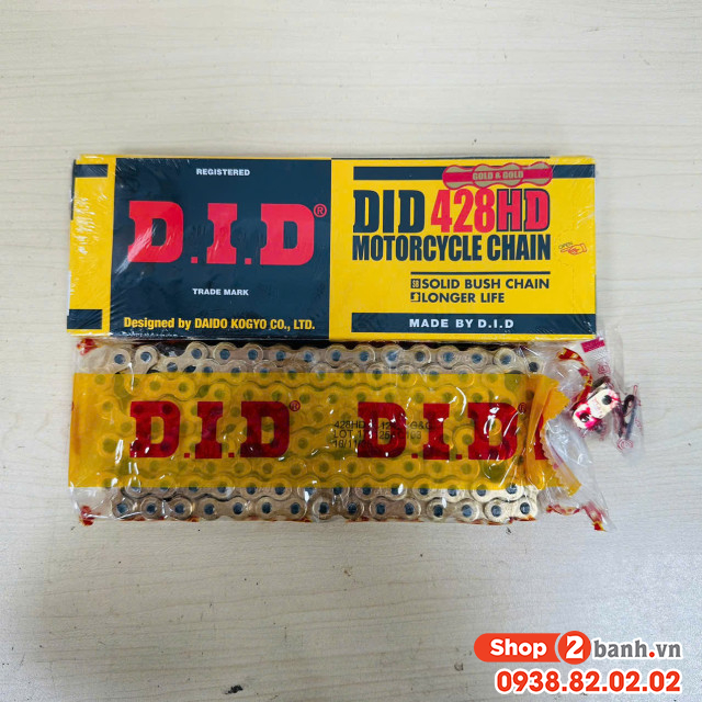 Sên vàng did 10 ly 428hd 124 mắc chính hãng - 1