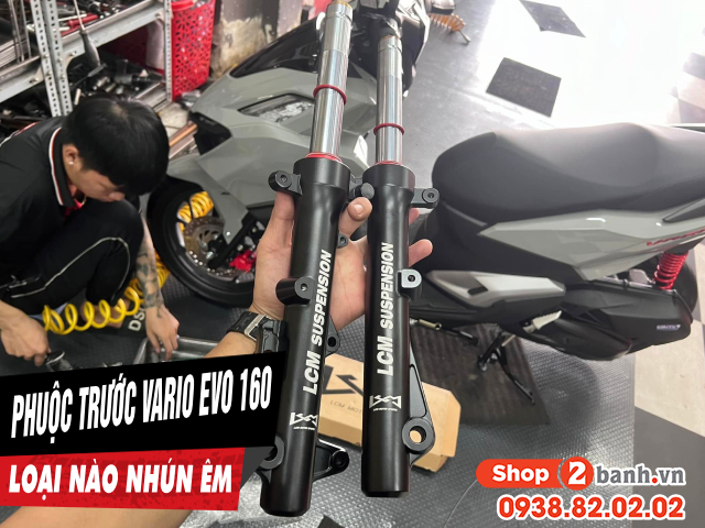 Phuộc trước vario evo 160 nên thay loại nào nhún êm bền tốt - 1