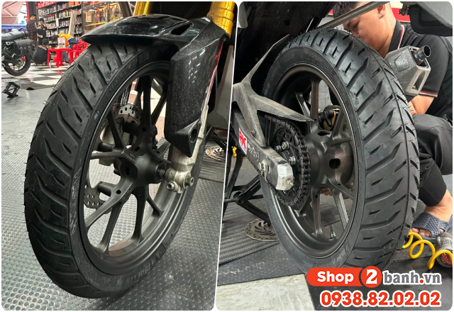 Xe honda cb150x thay vỏ michelin pilot street 2 bám đường tốt không - 3