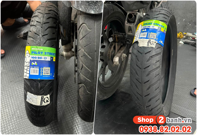 Xe honda cb150x thay vỏ michelin pilot street 2 bám đường tốt không - 2