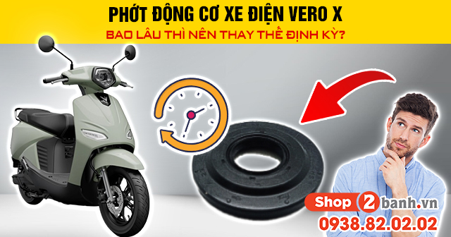 Phớt động cơ xe điện vero x bao lâu thì nên thay thế định kỳ - 1
