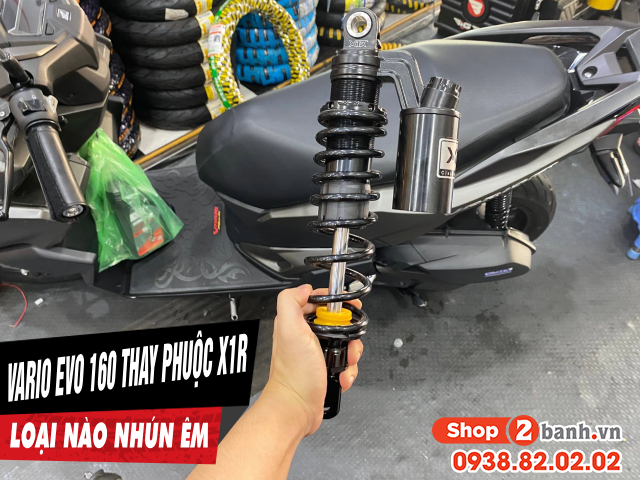 Phuộc x1r cho xe vario evo 160 loại nào chạy nhún êm - 1