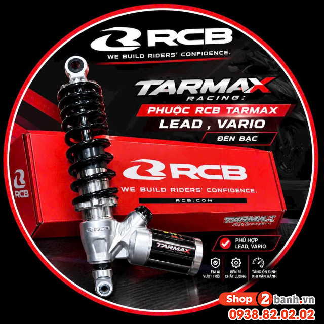 Phuộc rcb tarmax cho vario click 125150 màu crom chính hãng - 3