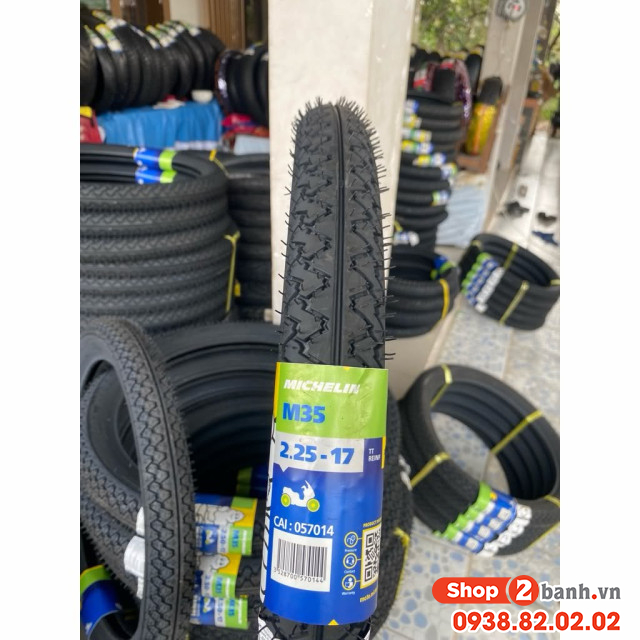 Vỏ michelin m35 có ruột 225-17 - 2
