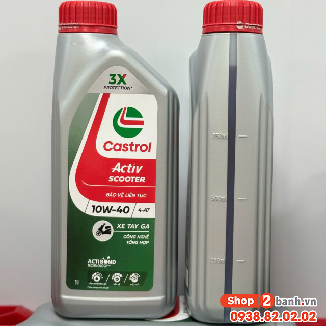 Nhớt castrol activ scooter 10w40 1l dành cho xe tay ga - 3
