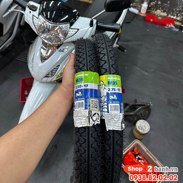 Vỏ có ruột michelin m35 250-17 - 275-17 - 2
