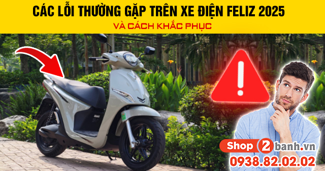 Các lỗi thường gặp trên xe điện feliz 2025 và cách khắc phục - 1