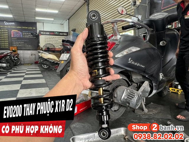 Xe điện evo200 thay phuộc x1r d2 280mm có phù hợp không - 1