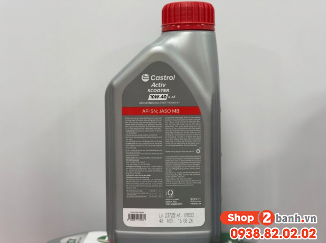 Sh mode đi nhớt castrol activ scooter 10w40 có phù hợp không - 2