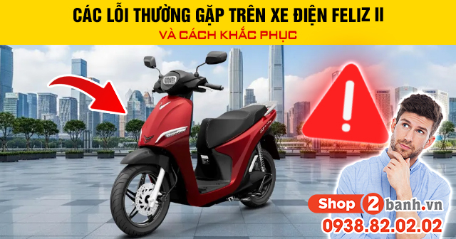 Các lỗi thường gặp trên xe điện feliz ii và cách khắc phục - 1