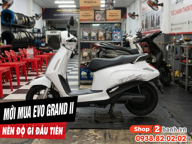 Mới mua xe điện evo grand ii nên độ đồ chơi gì đầu tiên - 1