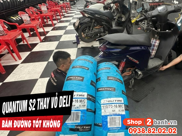 Xe điện datbike quantum s2 thay vỏ deli urban grip bám đường tốt không - 1