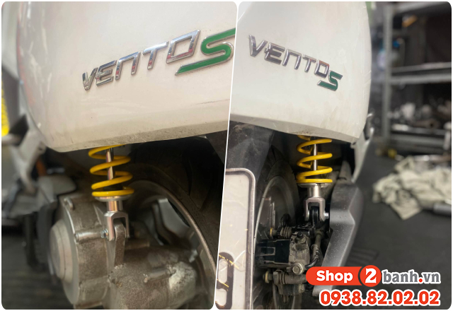 Xe điện vento s thay phuộc rcb c2 320mm có phù hợp không - 3