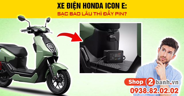 Xe điện honda icon e sạc bao lâu thì đầy pin - 1