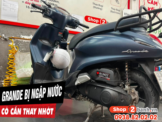 Xe ga grande bị ngập nước có cần thay nhớt lap hộp số không - 1