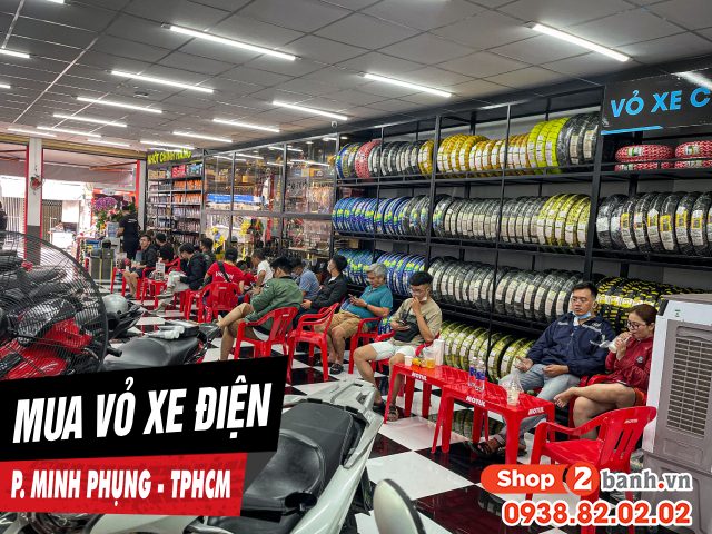 Mua vỏ xe điện ở đâu uy tín giá tốt p minh phụng tphcm - 1