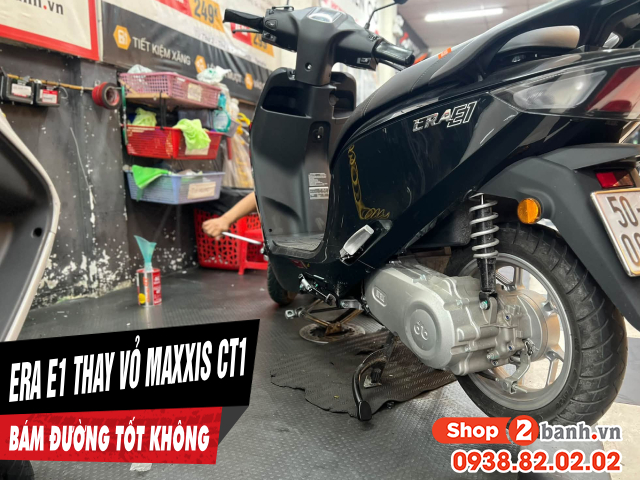 Xe điện datbike era e1 thay vỏ maxxis ct1 bám đường tốt không - 1