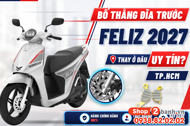 Bố thắng đĩa trước xe điện feliz 2027 thay ở đâu uy tín tphcm - 1