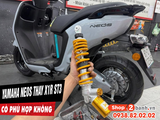 Xe điện yamaha neos thay phuộc x1r st3 325mm có phù hợp không - 1