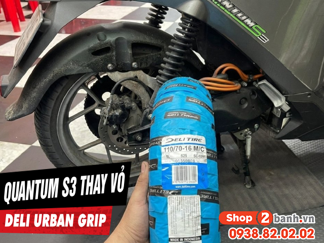 Xe điện datbike quantum s3 thay vỏ deli urban grip giá bao nhiêu - 1