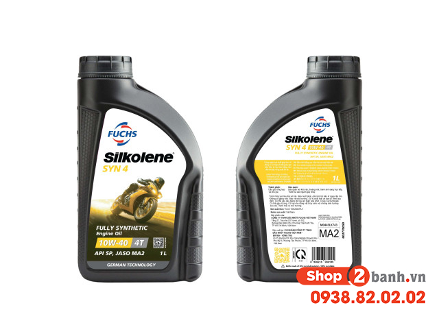 Nhớt fuchs silkolene syn 4 10w40 1l - 1