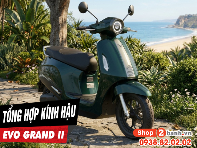 Tổng hợp kính chiếu hậu đẹp cho xe điện evo grand ii mới hiện nay - 1