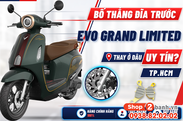 Bố thắng đĩa trước xe điện evo grand limited thay ở đâu uy tín tphcm - 1