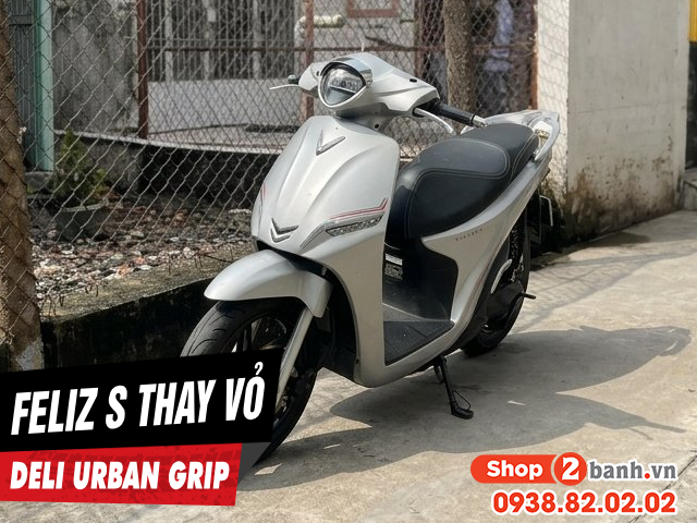 Xe điện feliz s thay vỏ deli urban grip bám đường tốt không - 1