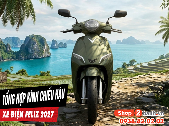 Tổng hợp kính chiếu hậu đẹp cho xe điện feliz 2027 mới hiện nay - 1