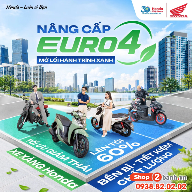 Xe máy honda nào đạt chuẩn khí thải euro 4 - 2
